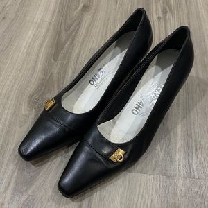 Salvatore Ferragamo Pointed Kitten Heels